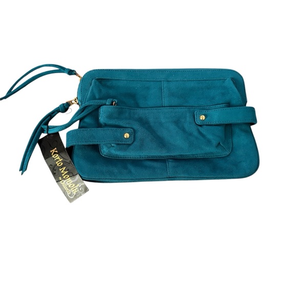 Korto Momolu by Dillards Torquoise Clutch Bag - Picture 1 of 6